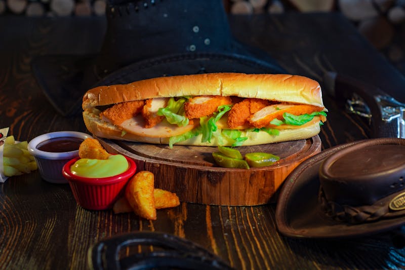 Southern BBQ Chicken Sandwich with smoky sauce